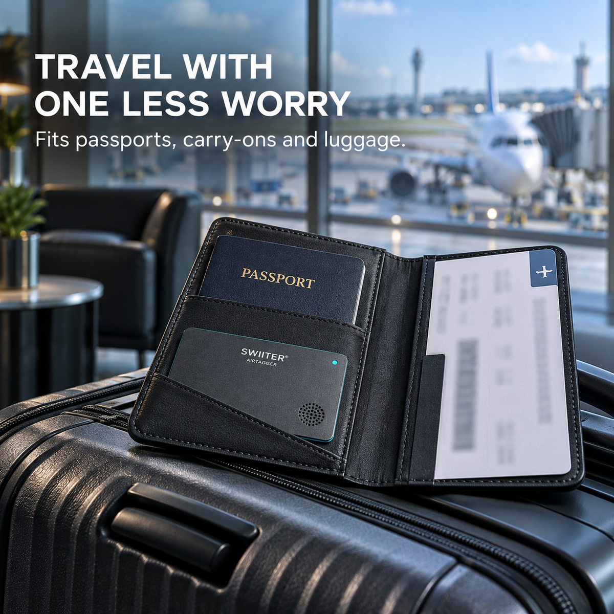 SWIITER® AirTagger Ultra-Thin Wallet Finder Card with Buzzer