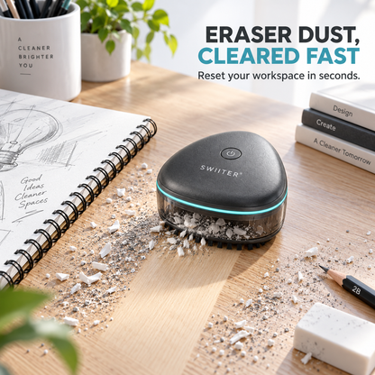 SWIITER® DeskVac Mini Cordless USB-C Desktop Vacuum Cleaner