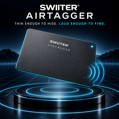 SWIITER® AirTagger Ultra-Thin Wallet Finder Card with Buzzer