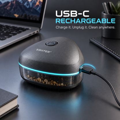 SWIITER® DeskVac Mini Cordless USB-C Desktop Vacuum Cleaner