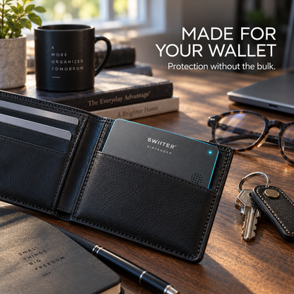 SWIITER® AirTagger Ultra-Thin Wallet Finder Card with Buzzer