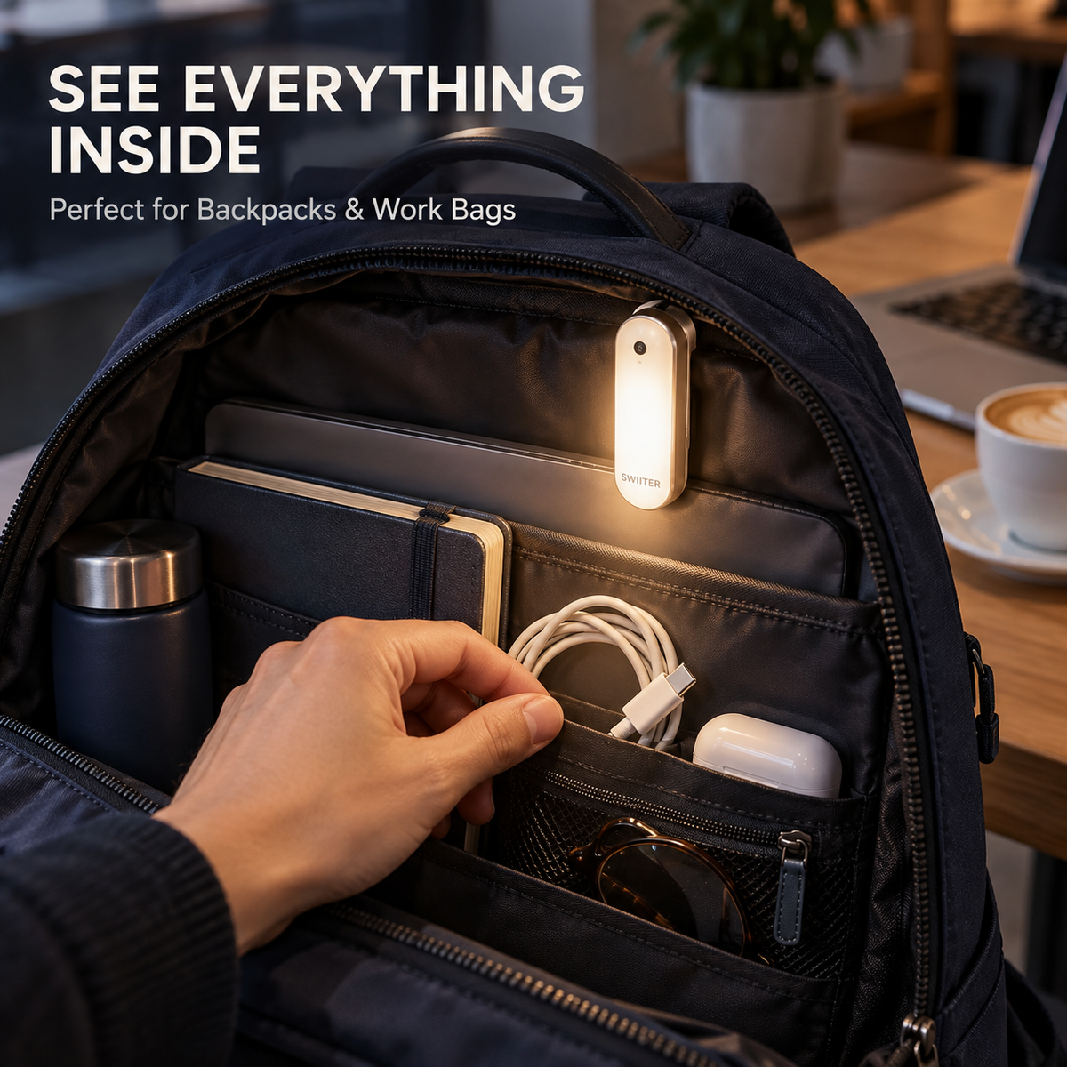 SWIITER® AutoLight Rechargeable Automatic Handbag Light