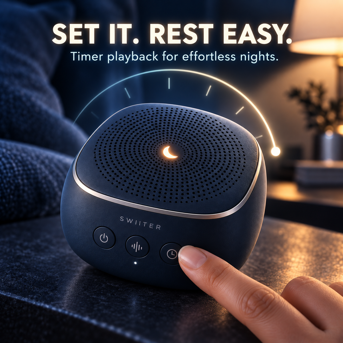 SWIITER® SoundPod Mini White Noise Sleep Speaker with Timer