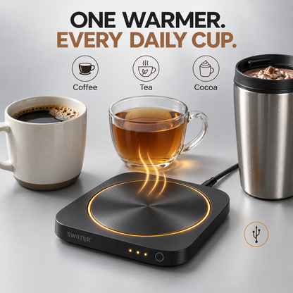 SWIITER® HeatMate USB Cup Warmer with Adjustable Heat